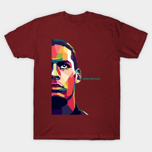 Virgil Van Dijk T-Shirt by Creativedy Stuff